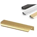 Produktbild: Aluminium Möbelgriff Griffleiste Gold gebürstet 500 mm (Bohrlochabstand 480 mm) - Gold