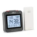 Produktbild: Atlanta Funkwecker Digital LCD Beleuchtung Temperatur 2 Alarme Obenabsteller Schwarz - 1888-7