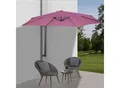 Produktbild: Wandschirm Acerra, Ampelschirm Balkonschirm Sonnenschirm, 3m neigbar, Polyester Alu/Stahl 9kg ~ lavendel-rot