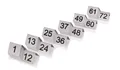 Produktbild: Tischnummern CNS Tischnummernschild Set Edelstahl Nummern 1 - 12