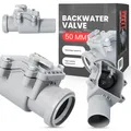 Produktbild: Rückstauklappe Rückstauverschluss 50 mm Rattenschutz für Abwasserrohr Abwasser