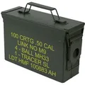 Produktbild: Munitionskoffer, US Ammo Box, Metallkiste, HMF 70010, 27,5 x 17,5 x 9,5 cm, Grün
