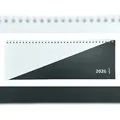 Produktbild: 2026 ADINA Tischquerkalender 1W2S schwarzweiss Kartondeckel 30x10cm