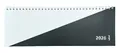 Produktbild: 2026 Adina Tischquerkalender 1 Woche auf 2 Seiten Kartondeckel Schreibtischkalender Tischkalender 30x10cm schwarzweiss