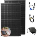 Produktbild: Solakon Balkonkraftwerk 900W Solaranlage mit Ziegeldach Halterung Einzelmontage Steckerfertig Komplettset Photovoltaik 800W Kabellänge 5m