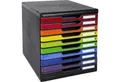 Produktbild: EXACOMPTA Organizer Schubladenbox Modulo 302798D A4+ 10Schübe schwarz/harlekin