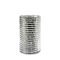 Produktbild: Sandra Rich Zylinderglas, Windlicht, Kerzenglas, Vase, Glas Groove Silber verspiegelt. 18 cm.
