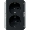 Produktbild: Gira Schuko-Steckdose 2f. sw 2735005