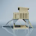 Produktbild: Spielturm Nils Aus Holz In Blautrapezstange - Polarplay