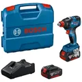 Produktbild: Bosch Akku-Drehschlagschrauber GDX 18V-200 mit 2x Akku GBA 18V 4.0Ah in L-Case Betriebsart: Akku-Betrieb|Akku enthalten: Ja, 2xAkku|Art des Zubehörs: GDX 18V-200 mit 2x Akku GBA 18V 4.0Ah in L-Case + Ladegerät