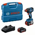 Produktbild: Bosch Akku-Drehschlagschrauber GDX 18V-200 mit 2x Akku GBA 18V 4.0Ah in L-Case