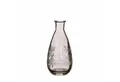 Produktbild: NaDeco Dekovase Glas Flasche Rome in Grau h. 15,8 cm Ø 7,5 cm