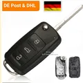 Produktbild: Modernes Klappschlüssel Gehäuse – 3 Tasten Passend für VW, Skoda, Seat, Golf [13