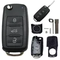 Produktbild: Klappschlüssel 3 Tasten Autoschlüssel Gehäuse Auto Modern für VW Skoda Seat Golf