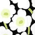Produktbild: Marimekko Lunch Servietten Unikko Black 33 x 33 cm