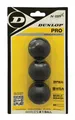 Produktbild: Dunlop Squashbälle Squash Bälle PRO 3-BALL (2 Punkte) Ball 3er Set Squashball