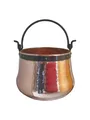Produktbild: Dr. Richter Kupferkessel groß 5L schmiedeeiserner Henkel Hexenkessel Käsekessel