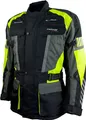 Produktbild: Roleff RO16013 Motorradjacke – Schwarz/Neongelb, wasserdicht, atmungsaktiv & mit Protektoren Roleff Größe: M,