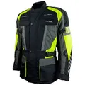 Produktbild: roleff Motorradjacke RO16013- Schwarz/Neongelb, wasserdicht, atmungsaktiv & mit Protektoren auch in großen Größen, in verschiedenen Farben erhältlich gelb|schwarz M