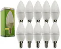 Produktbild: Trango 10er Pack E14035KD*10 LED Birne 3-Stufen dimmbar - 5 Watt - 400 Lumen 3000K Warmweiß - Ersatz für 40W Glühbirne - Kerzen LED Lampe Leuchtmittel mit E14 Fassung Abstrahlwinkel 170°