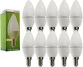 Produktbild: 10x 5 Watt LED Leuchtmittel Kerze E14 in 3 Stufen dimmbar Trango E14035KD-10