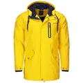 Produktbild: Dry Fashion Regenjacke Bergen Herren Jacke Regenmantel Bergen mit Innenfutter - wind- & wasserdicht gelb S