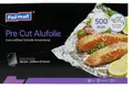 Produktbild: Alufolie, Haushalts Vorgeschnitten, 500 Blatt, 22,9 x 27,3 cm, 136 Meter​