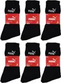 Produktbild: 18 Paar Herren Puma Regular Crew Sport Tennis Socken schwarz Gr. 43/46