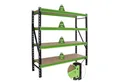 Produktbild: TRUTZHOLM Steckregal Industrieregal Milo 200x190x60 cm steckbar, erweiterbar 4 Ebenen 4t, 1er