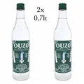 Produktbild: Ouzo Katsaros Tirnavo 37,5% Alk. 2x 0,7L mit Anis Aperitif Griechische Tirnavos 