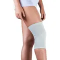 Produktbild: Lorey Medtec Kniebandage KN17001 Elastische Kniestütze aus latexfreiem 3D-Gestrick silberfarben XS