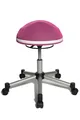 Produktbild: Drehhocker Drehstuhl Büro Fitness Topstar Sitness Half Ball Silber/rosa