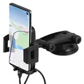 Produktbild: Wicked Chili Handyhalterung Auto Handyhalter kompatibel mit Samsung Galaxy A14, A13, Google Pixel, s20 Autohalterung Handyhalter Armaturenbrett & Windschutzscheibe 2 in 1 Saugnapf