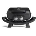 Produktbild: BURNHARD® 2-Brenner Gasgrill WAYNE 4,4 kW – Tragbarer Balkongrill - Tischgasgrill klein mit Aludruckguss Brennkammer inkl. Abdeckhaube - Gusseisen Grillrost