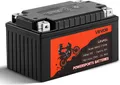 Produktbild: VEVOR Motorradbatterie, 12 Volt 6 Ah, LiFePO4 Lithium vorgeladene Powersports-Batterie, wartungsfrei und leistungsstark, kompatibel mit ATV, Motorrad, Jetski, Roller, UTV und mehr
