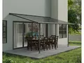 Produktbild: Terrassendach PALRAM - CANOPIA Sierra Alu Terrassenüberdachung , grau, B:555cm T:295cm, Aluminium, Polycarbonat (PC), Terrassenüberdachungen, einfache DIY Montage, Topseller