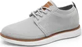 Produktbild: Bruno Marc Herren Sneaker Mesh Sneakers Oxfords Leichte Schuhe Atmungsaktives Obermaterial Memory Foam Insole Leichte Außensohle,Size 41.5,Grau,GRAND-01