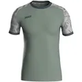 Produktbild: JAKO Iconic Trikot Kinder Mintgrün, Soft Grey, Anthra Light, Gr. 116 - Nachhaltiges Sport Shirt Kurzarm aus 100% recyceltem Polyester, Feuchtigkeitstransportierend