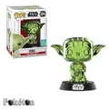 Produktbild: FUNKO POP Star Wars #124 Green Chrome Yoda - 2019 Summer Convention - Vinyl Figur NEU