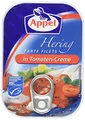 Produktbild: Appel Heringsfilets, zarte Fisch-Filets in Tomaten-Creme, MSC zertifiziert, 100g