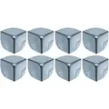 Produktbild: HMF - 14966-09 Eckenschutz für Koffer, 8 Stück, 40 x 40, Silber verzinkt