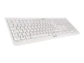 Produktbild: CHERRY KC 1000 Tastatur Weiß / Grau ultraflach, USB, kabelgebunden, Office Keyboard JK-0800DE-0