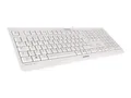 Produktbild: CHERRY KC 1000 Tastatur Weiß / Grau ultraflach, USB, kabelgebunden, Office Keybo