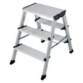 Produktbild: Euroline 20578 Klapptritt 2x3 Stufen Alu Trittleiter Klappleiter Tritt Hocker