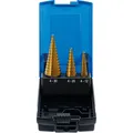 Produktbild: BGS Stufenbohrer-Satz (10 mm, 11 mm, 12 mm, 14 mm, 16 mm, 18 mm, 20 mm, 22 mm, 24 mm, 26 mm, 28 cm, 30 mm, 4 mm, 5 mm, 7 mm, 8 mm, 9 mm) (1624)