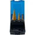 Produktbild: Stufenbohrer-Set - 3-teilig - Titan nitriert - 4 bis 30 mm