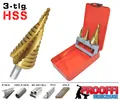 Produktbild: 3-tlg Titan Stufenbohrer Schälbohrer Metall Bohrer Fräser Satz 4 - 32mm XT20500