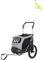Produktbild: Trixie Bicycle trailer quick-fold S: 58 × 93 × 74/114 cm grey