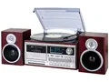 Produktbild: Trevi TT 1072 DAB, 33, 45 und 78 RPM Vinyl-Plattenspieler, Kabelloser Vinyl-Player, CD- und MP3-Player, USB und SD, 25W, Digitalradio DAB/DAB+ FM, Kopfhörerbuchse, Bassreflex-Lautsprecher, Holz