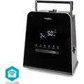 Produktbild: Nedis SmartLife Luftbefeuchter | 30 W | Mit kühlem und warmem Nebel | 5.5 l | Hygrometer | Timer | F (HUMI150BKW)
